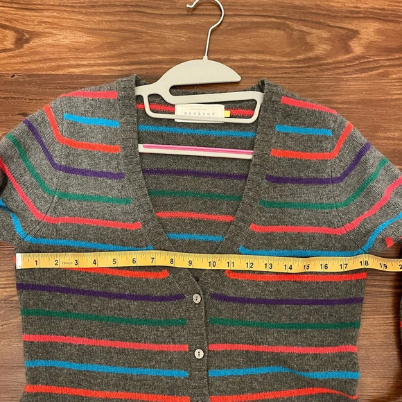 Weekend Collection by John Lewis 100% Cashmere Cardigan Size 12 - Picture 2 of 6